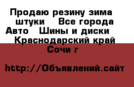 Продаю резину зима 2 штуки  - Все города Авто » Шины и диски   . Краснодарский край,Сочи г.